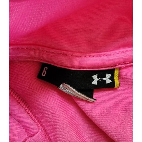Under Armour Pink & lime Green Girl's Track Suit Outfit Size: 6 - Picture 9 of 10